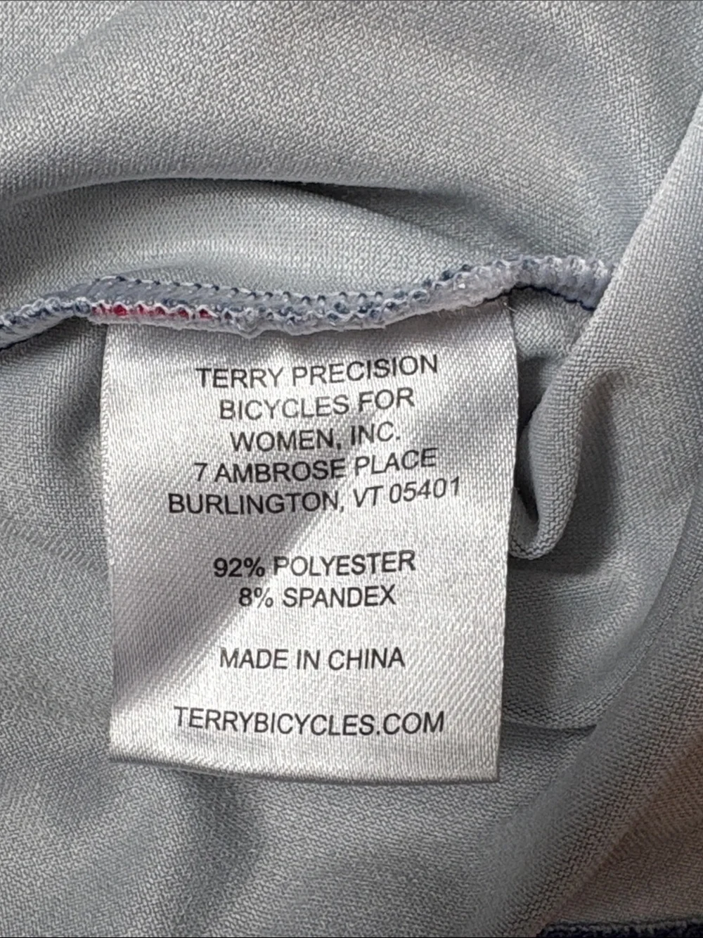 Terry Precision Blue Racerback Bike-Print Sleeveless Biking Tank Top with Pocket - Picture 5 of 6